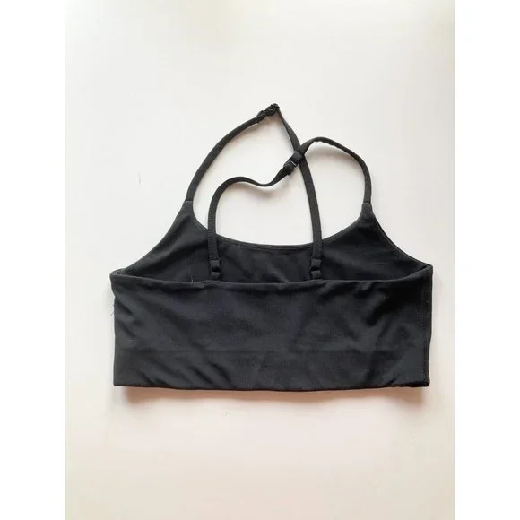 GIRLFRIEND COLLECTIVE Black Float Set Juliet Bra High Rise Bike Shorts, Size S/M - Picture 4 of 16